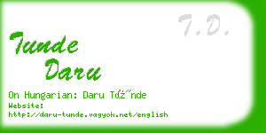 tunde daru business card